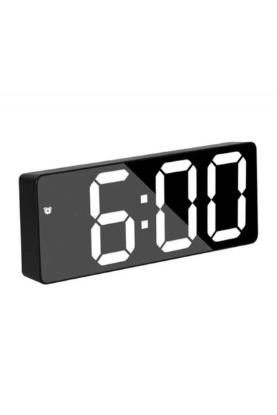 ElectroAZ Digital Mirror Clock, White LED, Alarm