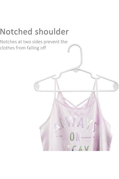 Generic ManGotree Kids Plastic Hangers for Closet, Thin Durable Nursery Hangers, 20 Pieces