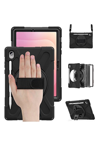 m.tk moveteck Samsung Galaxy Tab S11 11 Inch 2025 Tablet Case S Pen Compartment Protective Strap Armor Sm-X730