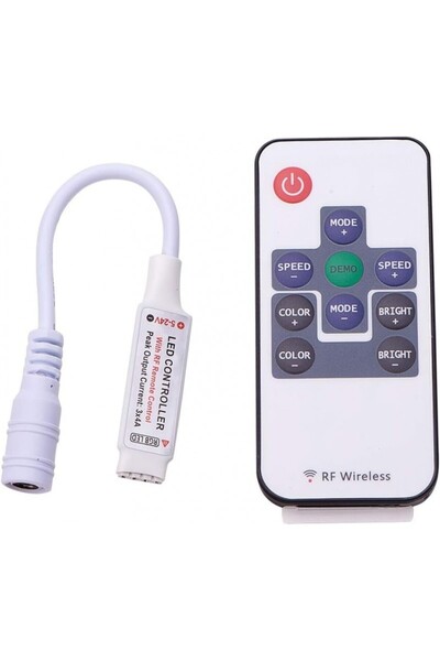 ElectroAZ Mini controler wireless RF cu 10 taste, bandă RGB cu 4 fire