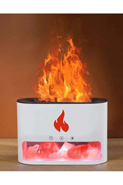 Denx Aromatic Himalayan Salt Stone Flame Effect Diffuser for Distinctive Lighting, 3.5W - DX2510