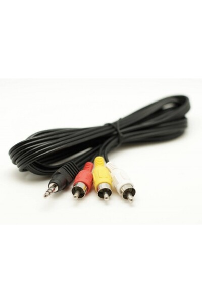 ElectroAZ Cablu auxiliar Jack 3.5mm Mascul - 3 RCA Mascul, 3m