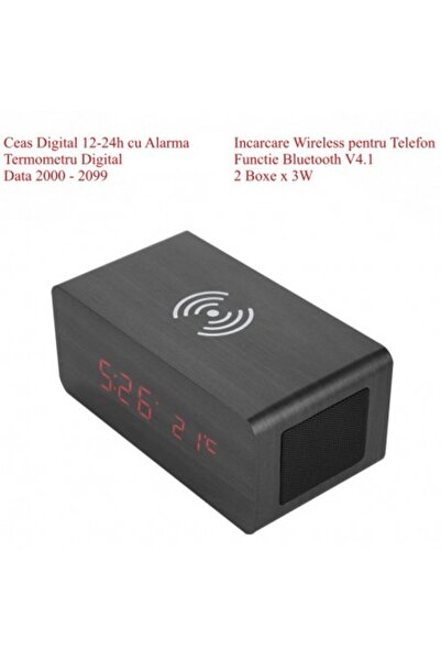 ElectroAZ LED Watch with Wireless Charging, BT V4.1