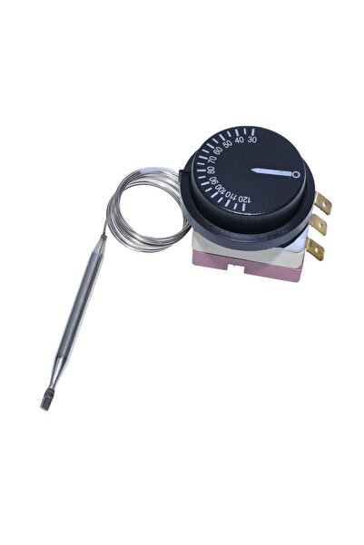 ElectroAZ Termostat reglabil 30-120C cu sondă din oțel inoxidabil