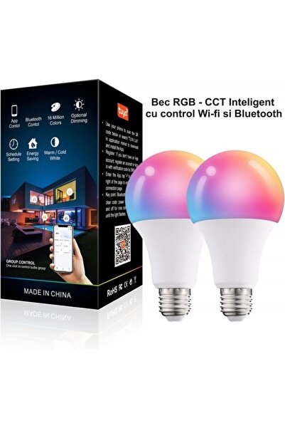 OEM RGBW-CCT Smart E27 bulb with Bluetooth - Wifi and APP
