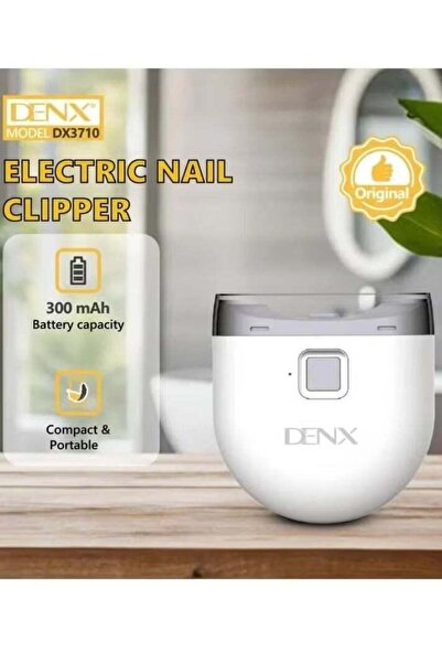 Denx مقص أظافر كهربائي DX3710 - قابل لإعادة الشحن، صغير الحجم، ومحمول