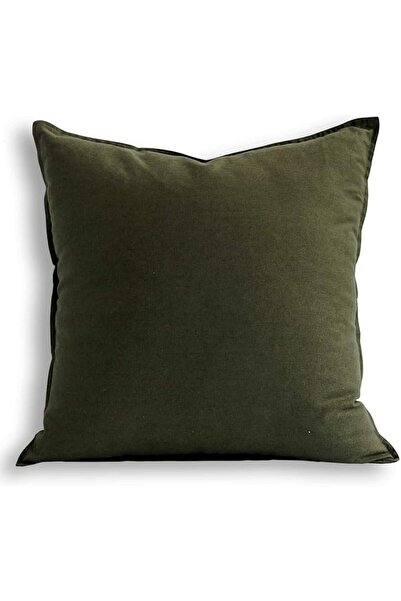 Generic Jeanerlor 26x26 inch Cotton-Linen Decorative Pillow Cover - Olive Green