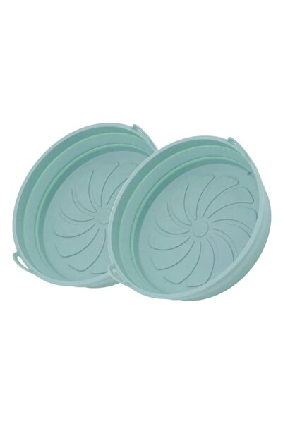 LILY Set 2 Tavi Silicon pentru Air Fryer Friteuza Prajit Copt Pliabile