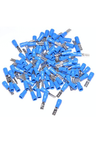 ElectroAZ Insulated Electrical Terminal Blue Female 2.8MM 100B/BAG