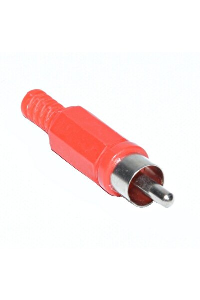 ElectroAZ Mufă RCA din plastic Tata Roșu