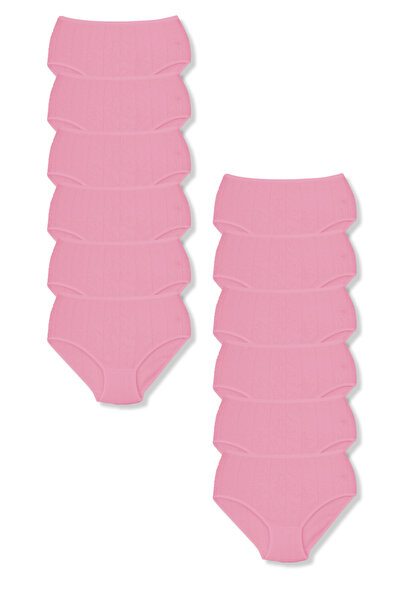 Lantliv 12 Pieces Women's Heart Pattern High Waist Cotton Panties, Women's Underwear,