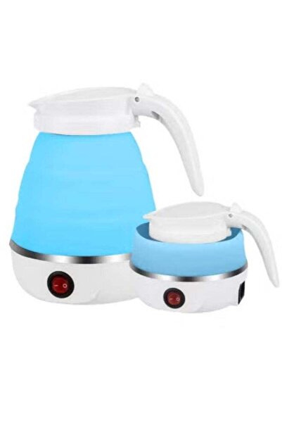 Denx Portable Foldable Electric Kettle DX1768 - 500W, Collapsible Silicone, White