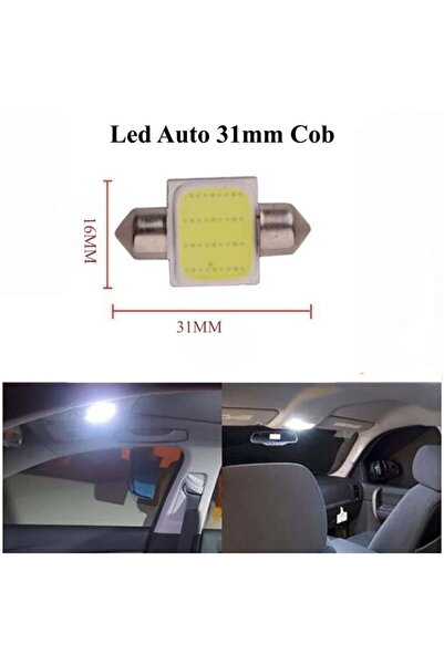 ElectroAZ Led Auto Cob 31mm, White Light, 2Pcs/Set