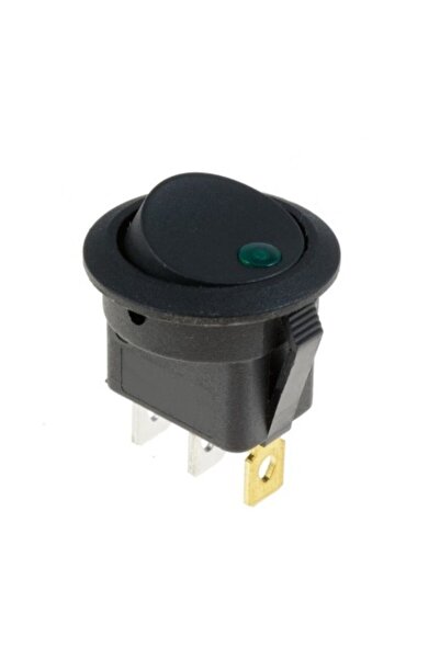 ElectroAZ Buton comutator ON-OFF LED verde 12V