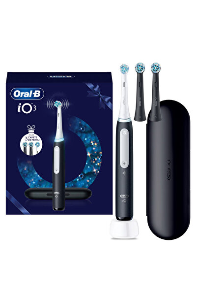 Oral-B Set cadou periuță de dinți electrică iO3 + 2 capete de periuță cu tehn...