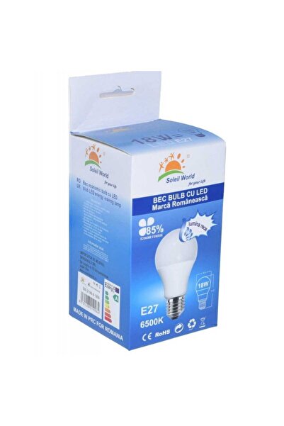 ElectroAZ Λαμπτήρας LED, E27, 18W, Ψυχρό Λευκό