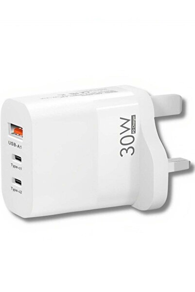 Denx White Dual PD Port Wall Charger by DENX: Model M/DX222