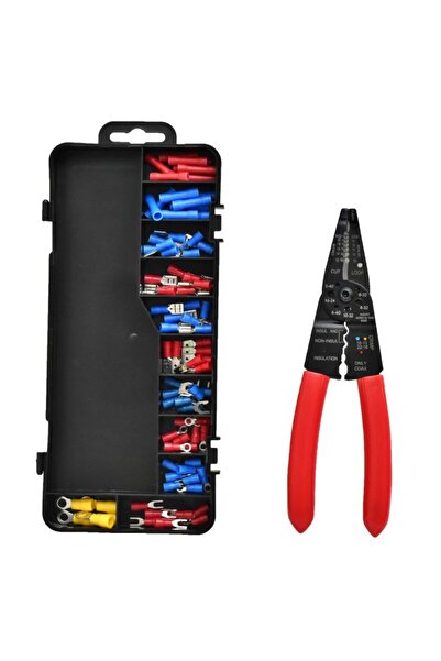 ElectroAZ Set clești de sertizare multifuncționali, izolați, cu 85 bucăți, pr...