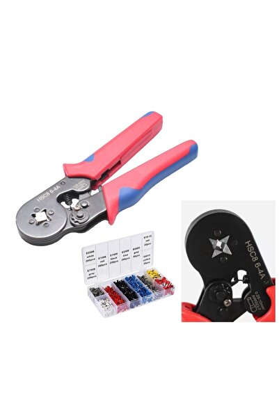 ElectroAZ Set clești de sertizare HSC8/6-4 + 1200 de pini