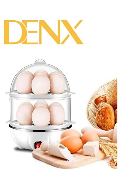 Denx Steam Egg Boiler - Holds 14 Eggs, White