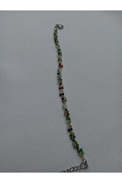 OEM Multicolored Faceted Indian Agate Bracelet 2 mm