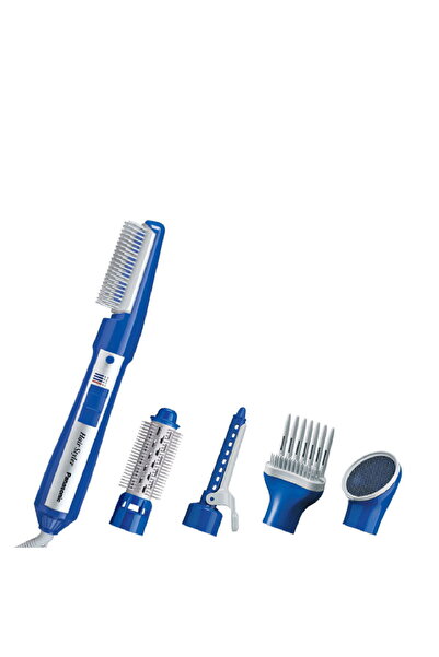 PANASONIC Hair Styler, 650W, 5 Attachments - White and Blue