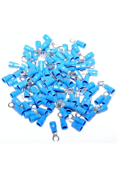 ElectroAZ Insulated Electrical Terminal Ring Type Ø4MM 100B/Bag