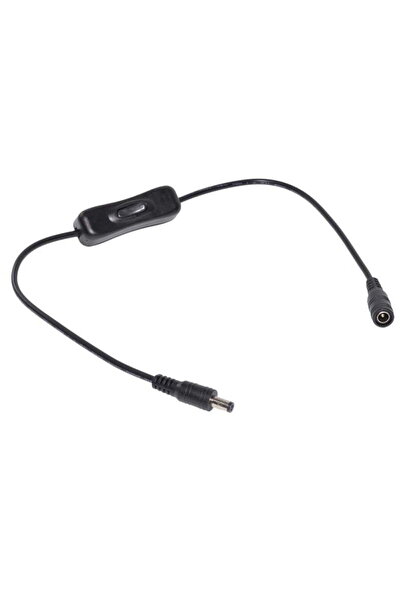 ElectroAZ Cablu DC 2.1x5.5mm, cu comutator, 50cm