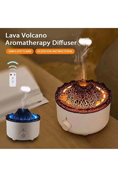 Denx DX2544 موزع ذكي - شكل بركان مع إضاءة متعددة وجهاز تحكم عن بعد، 560 مل