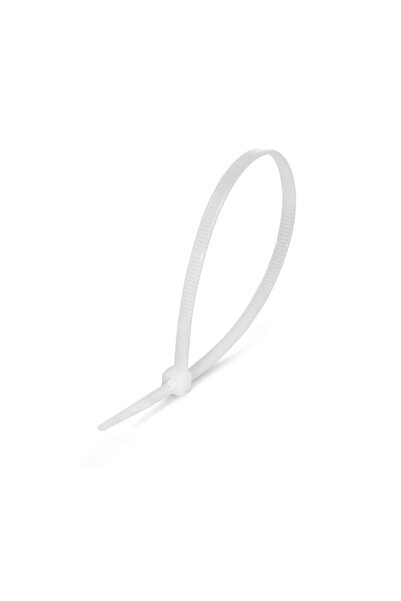 ElectroAZ Σετ 100 πλαστικών κολιέ, 2,5 χιλ. x 200 χιλ., λευκό