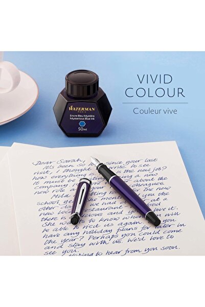 Waterman Mysterious Blue Fountain Pen Ink, 50 ml