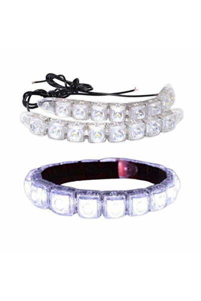 ElectroAZ Set de lumini auto LED DRL, flexibile, universale, 2 x 10, 12V - 10W