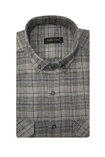 ATİLLA ÖZER Winter Cashmere Men's Shirt - 7463