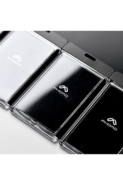 Generic Phomo Aluminum ID Badge Holder with Metal Clip and Nylon Lanyard (Gray, 1 pc)