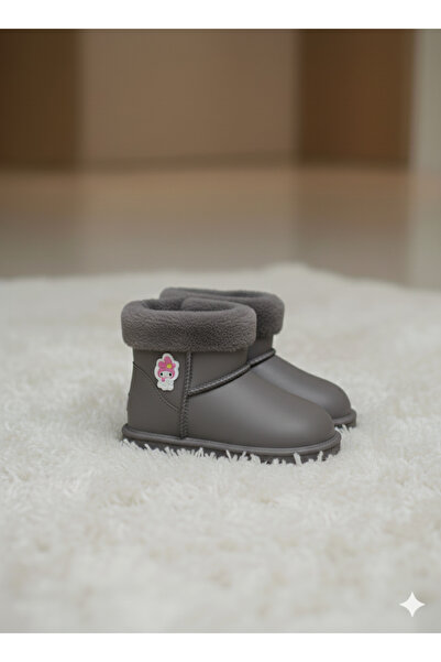 patik ayakkabı Girl's Very Light Boots with Fur Inside