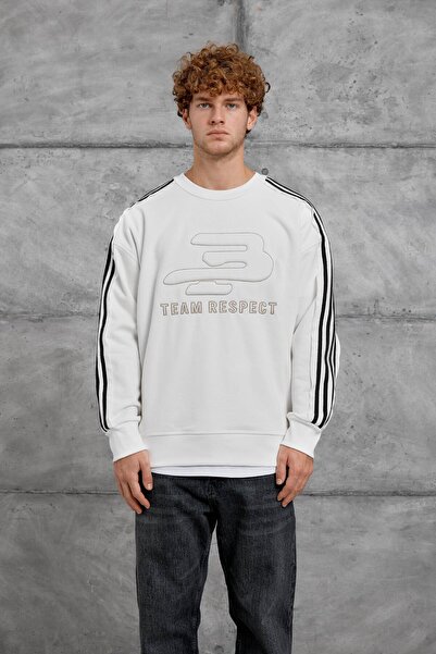 NOMARC ΛΕΥΚΟ ΦΟΥΤΕΡ ΝΜΡΚ ΜΕ ΛΕΠΤΟΜΕΡΗ ΣΤΡΙΓΓΙΑ ΝΟ. oversized