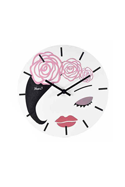 Decorer Wooden wall clock Woman 30 cm