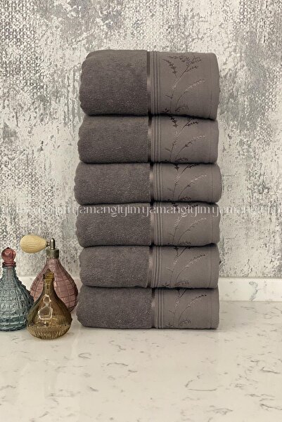 Özdilek Prosop de mână Ditsy pentru față 6 bucăți-antracit