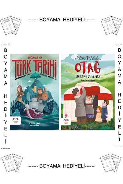 Cezve Çocuk Boyamalı Çocuklar İçin Türk Tarihi - Otağ En Eski Yuvamız Ummahan...