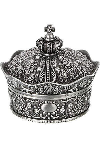 Hipiwe Vintage Crown Jewelry Box (Size S) - Silver