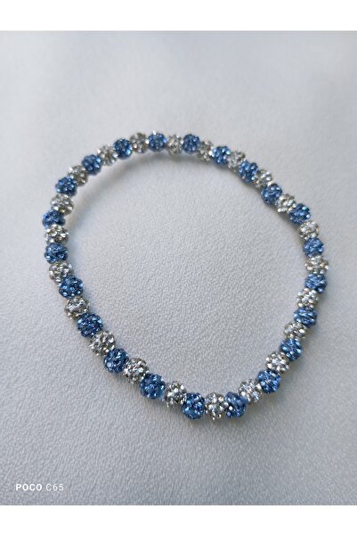 OEM Children's bracelet and necklace set, Shamballa beads 4 mm with rhinestone