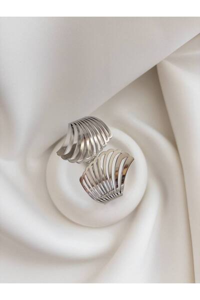 Minne Jewelry-Accessory سوار من الفولاذ - سوار فضي اللون على شكل ورقة - سوار ...