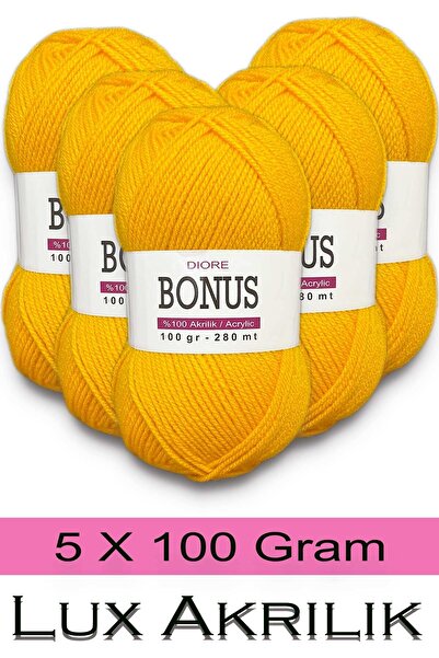 BONUS 5 x 100 г Класична люксовая акрилова нить 814