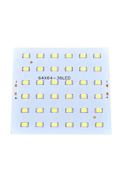 ElectroAZ Placă LED SMD 64 X 64 X 36 buc. 12V / Putere 10W