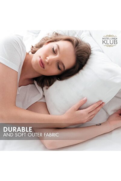 Hotel Linen Klub Darco Standard Pillowcase Set, 100% Cotton, 250 Thread, 50x75 cm, 2-Pack, White