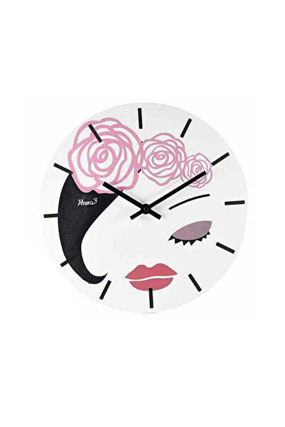 Decorer Wooden wall clock Woman 30 cm