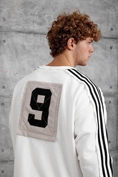 NOMARC ΛΕΥΚΟ ΦΟΥΤΕΡ ΝΜΡΚ ΜΕ ΛΕΠΤΟΜΕΡΗ ΣΤΡΙΓΓΙΑ ΝΟ. oversized