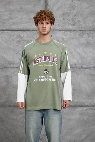 NOMARC Πράσινο ΦΟΥΤΕΡ oversized ΜΕ ΣΤΑΙΡΕΣ ΑΣΤΕΡΙΕΣ