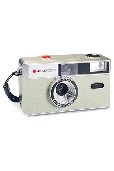 AgfaPhoto Cameră foto cu film reutilizabilă de 35 mm cu bliț, verde mentă des...