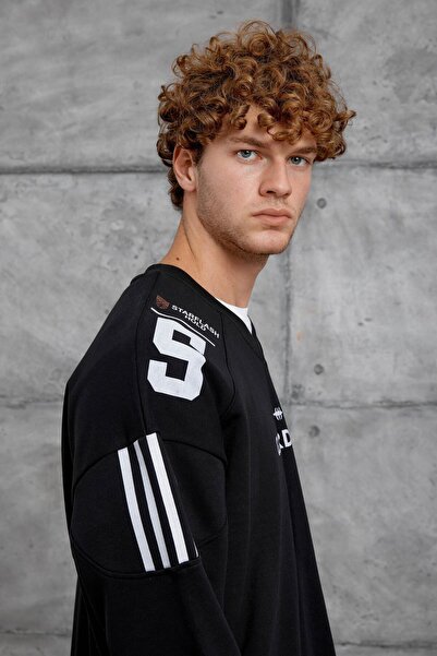 NOMARC ΜΑΥΡΟ ΦΟΥΤΕΡΑΚΙ ΜΕ ΣΤΑΙΡΙΑ Ο oversized